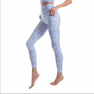 Gottex Blue Zebra Leggings SZ M NEW!!